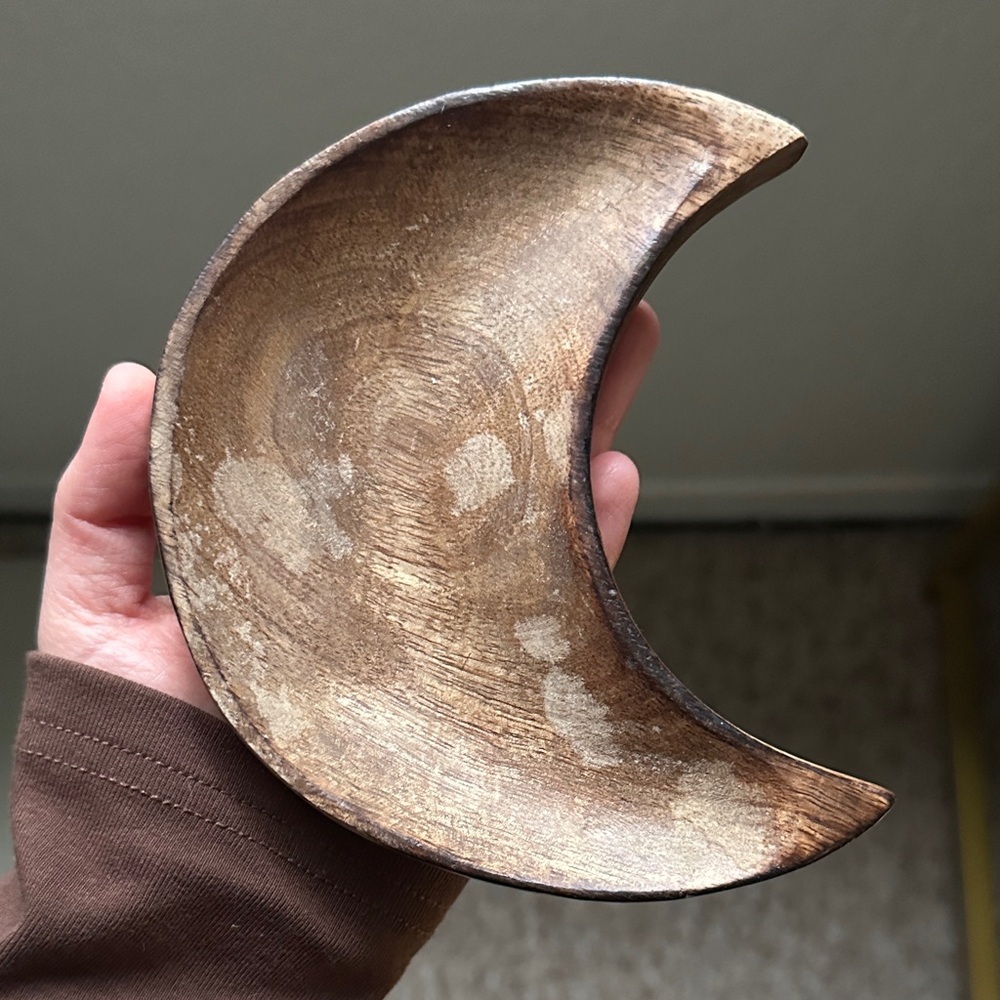 Urban Outfitters Brown Crescent Moon Tray